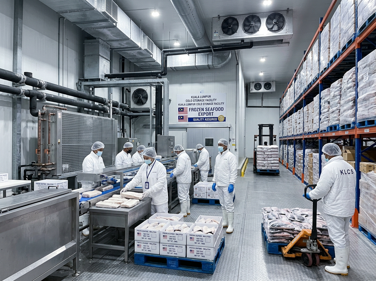 Gudang penyimpanan sejuk FrozenFishMart